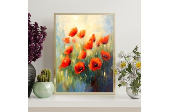 Poppy Flower Printable Wall Art