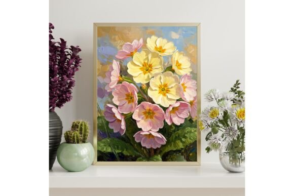 Primrose Flower Printable Wall Art