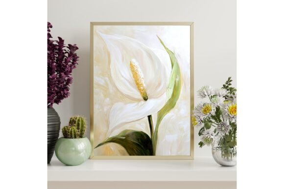 Printable Peace Lily Wall Art