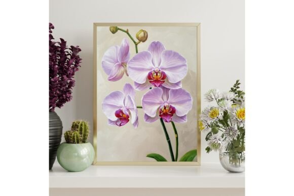 Purple Orchid Printable Wall Art
