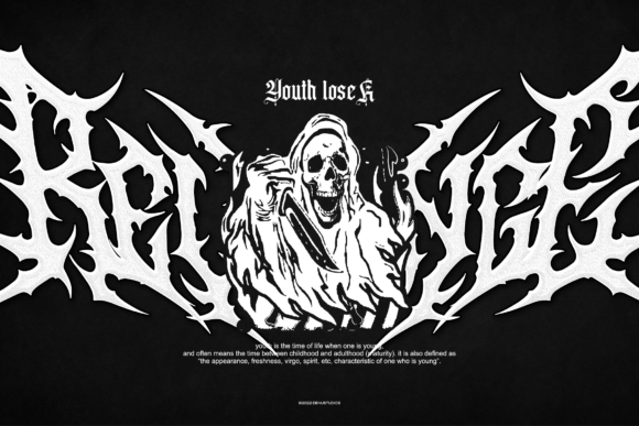 Skyreaper Font PNG with transparent background - Preview 3