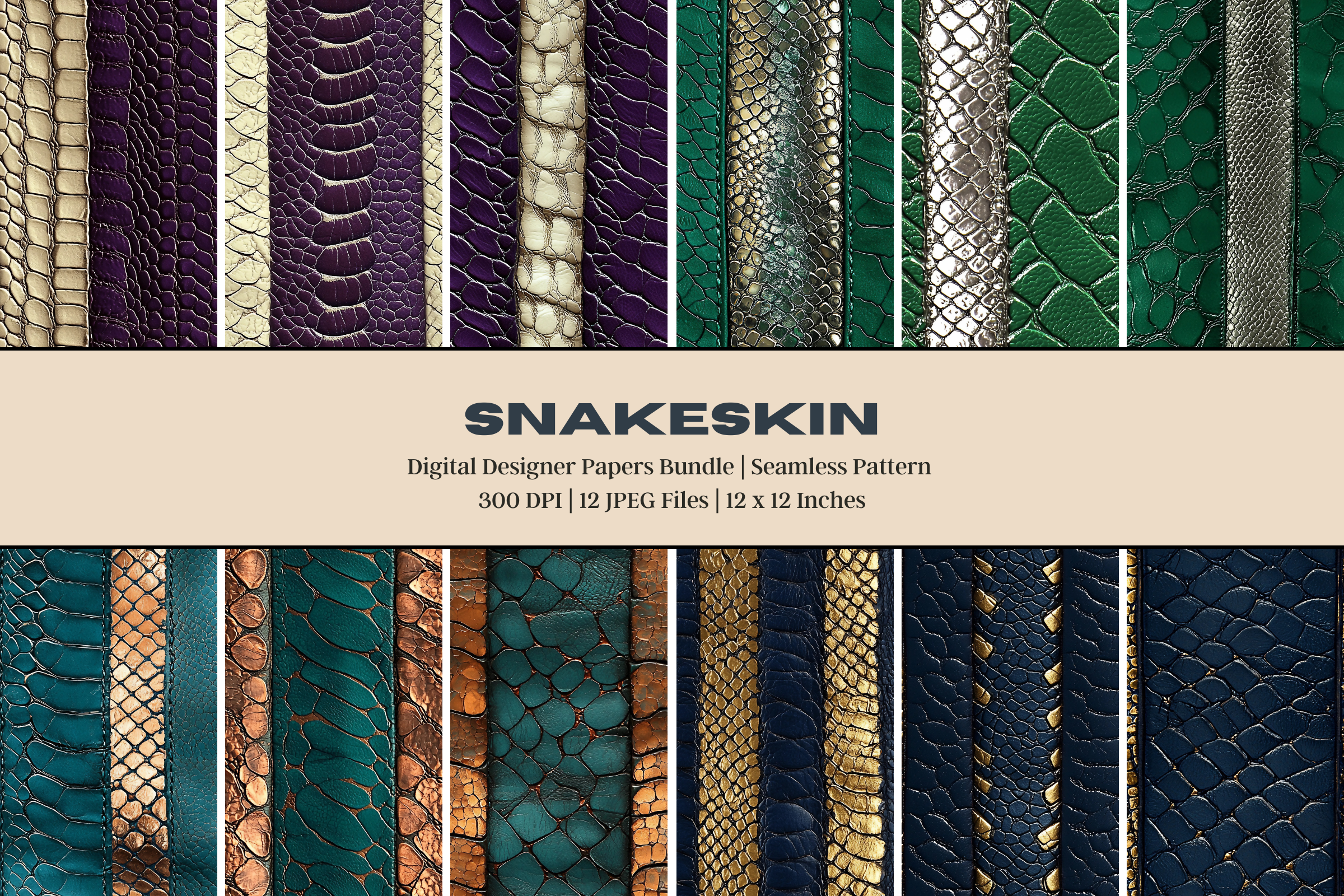 Python Skin Digital Snake Skin Digital Paper Graphic by Studio 2315 · Creative Fabrica
