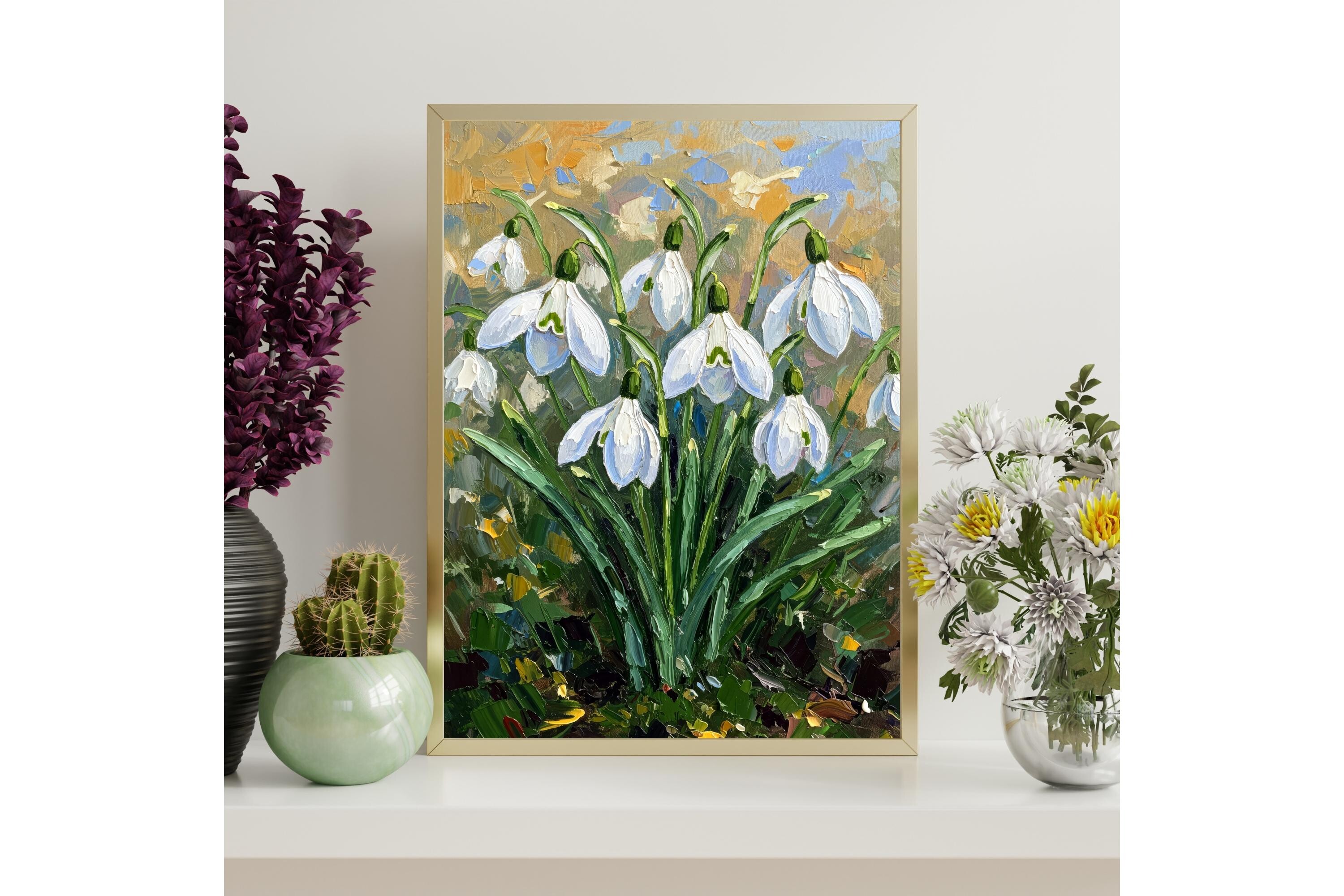 Snowdrop Flower Printable Wall Art