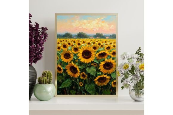 Sunflower Field Printable Wall Art