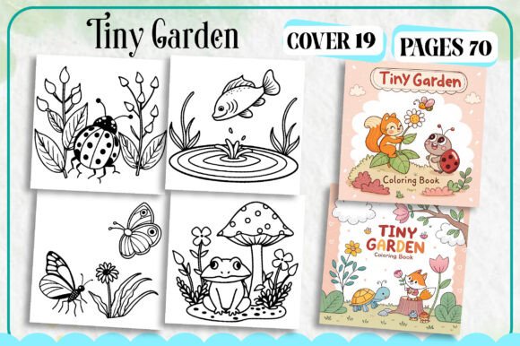Tiny Garden Coloring Page for Kids