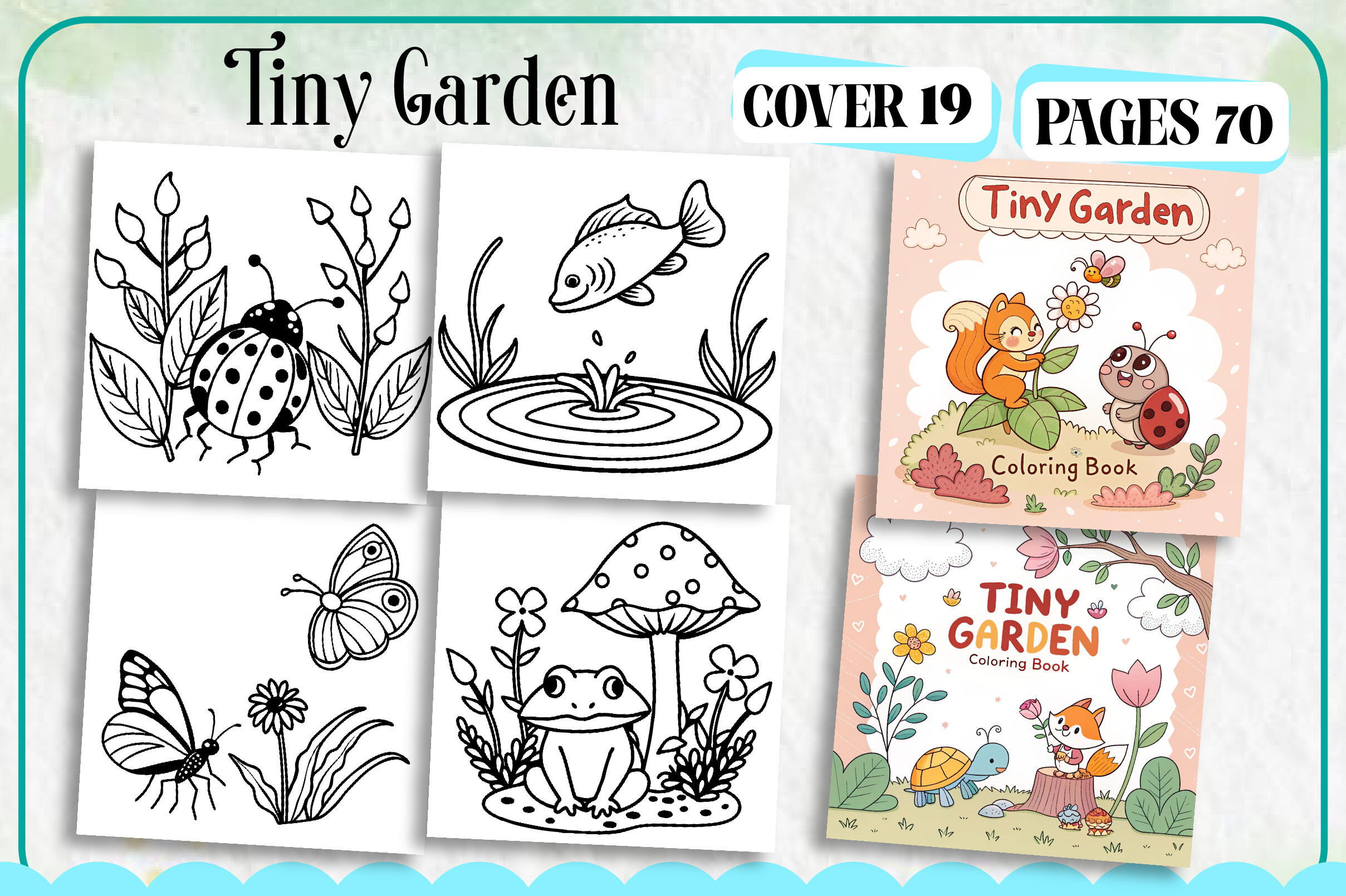 Tiny Garden Coloring Page for Kids