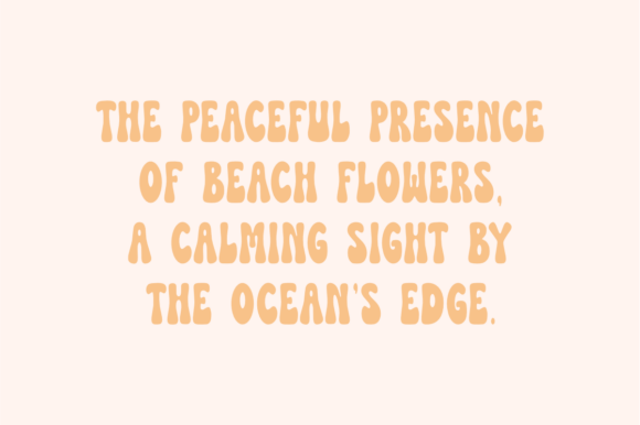 Beach Flower Font - Preview 2