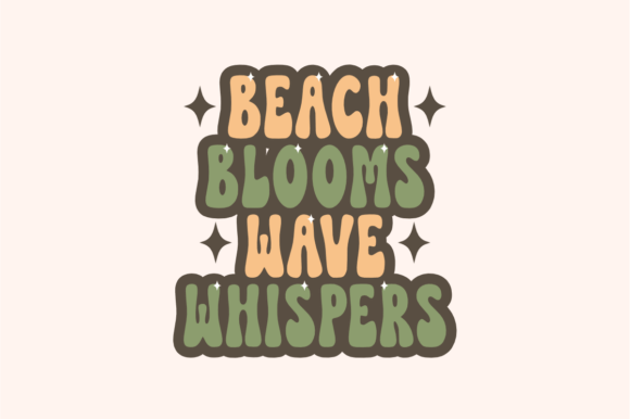 Beach Flower Font - Preview 3