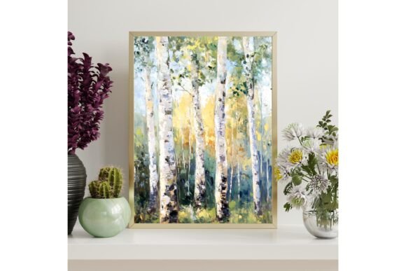 Birch Forest Printable Wall Art