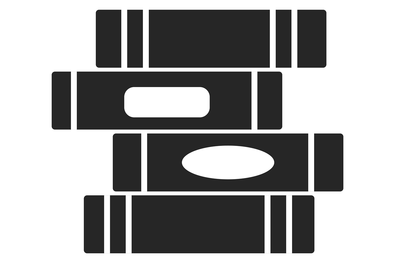 Book Stack Black Icon. Education Library Graphic by onyxproj · Creative ...