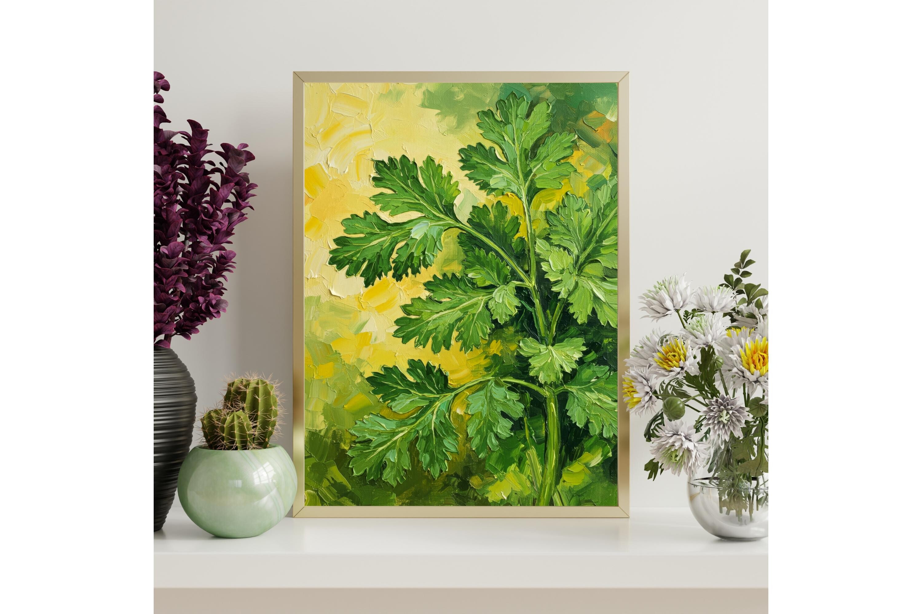 Cilantro Herb Printable Wall Art