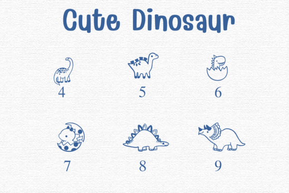 Cute Dinosaur Font - Preview 3