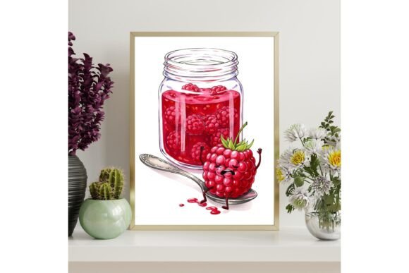 Cute Raspberry Jam Printable Wall Art