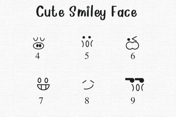 Cute Smile Face Font - Preview 3