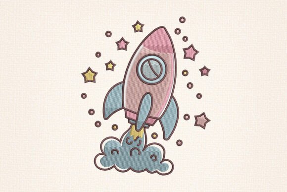 Cute Space Rocket