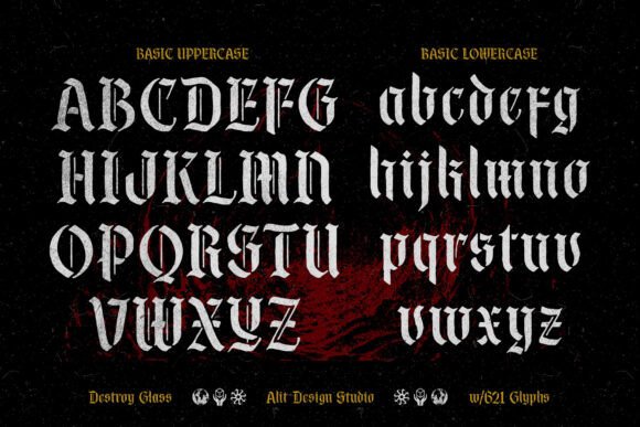 Destroy Glass Font - Preview 5