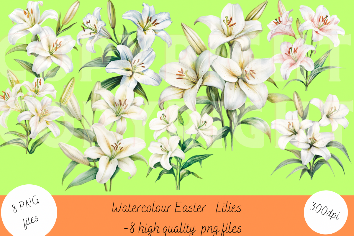 Easter Lilies Graphic by Litha Prints · Creative Fabrica