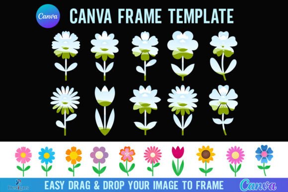 Flower Canva Frame Simple Flower Floral