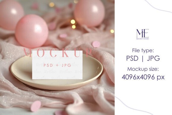 Folded Place Card Mockup Party Name Card Graphic Product Mockups By Mie Mockup Studio