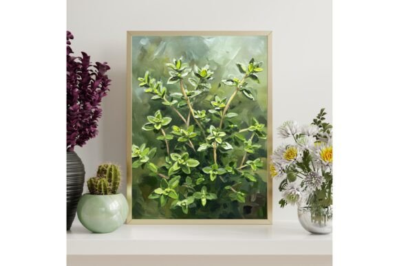 Fresh Thyme Herb Printable Wall Art