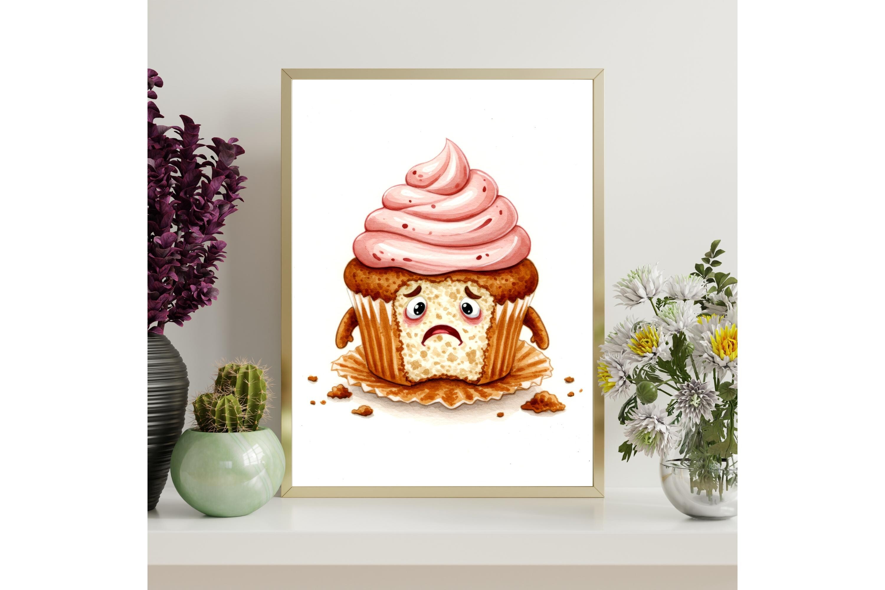 Funny Cupcake Printable Wall Art