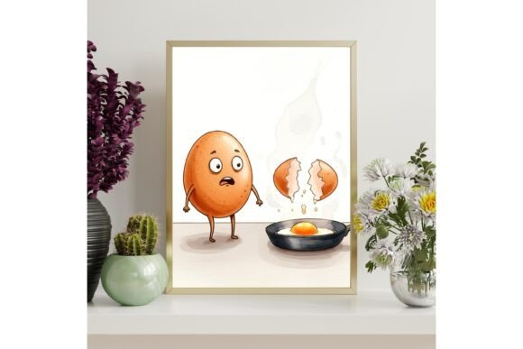Funny Egg Horror Kitchen Decor