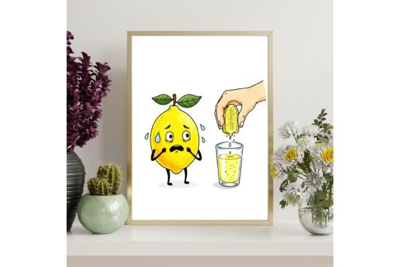 Funny Lemon Printable Wall Art