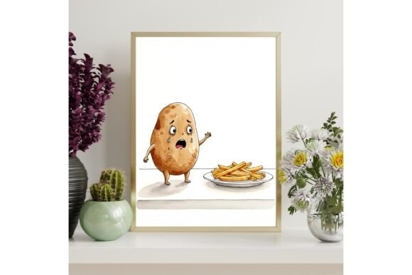 Funny Potato Printable Wall Art