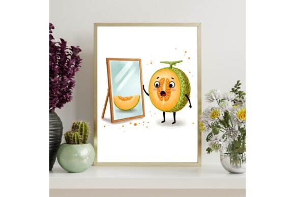 Funny Watermelon Printable Wall Art