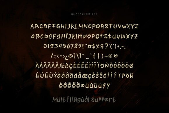 Ghoulster Font PNG with transparent background - Preview 1