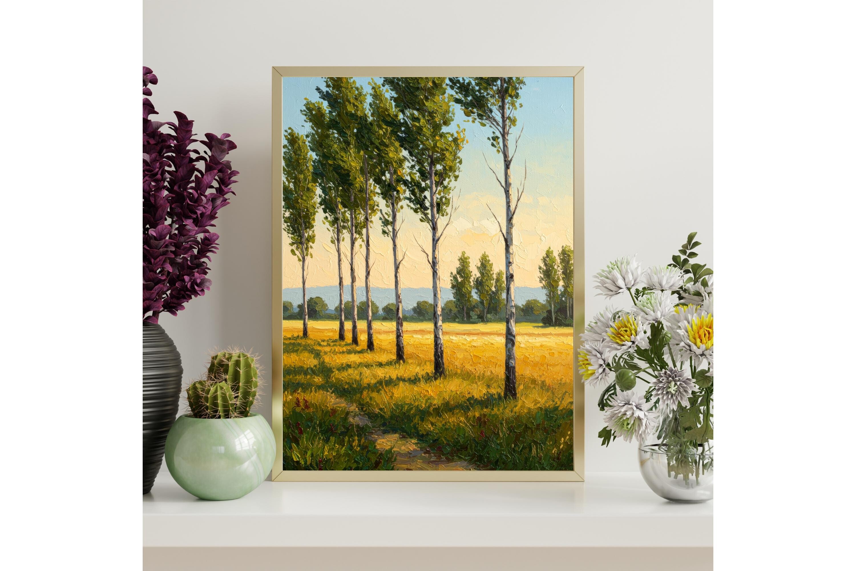 Golden Wheat Field Printable Wall Art