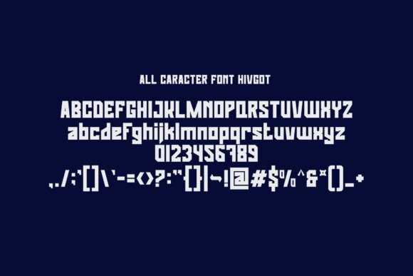 Hifgot Font - Preview 1