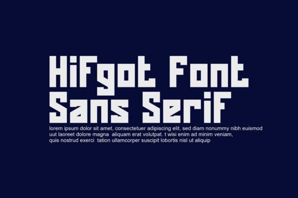Hifgot Font - Preview 3