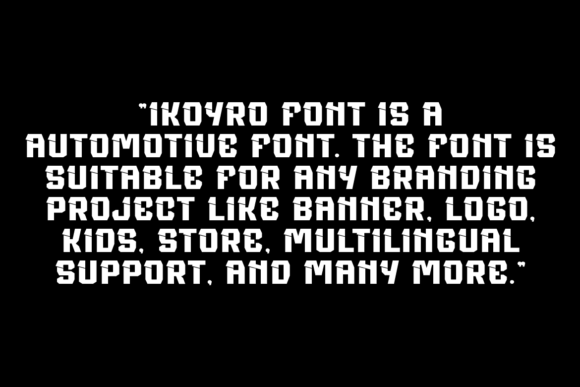 Ikoyro Font - Preview 4