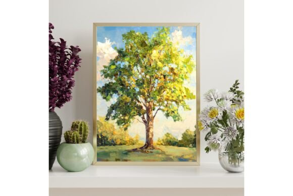 Impressionist Elm Tree Print