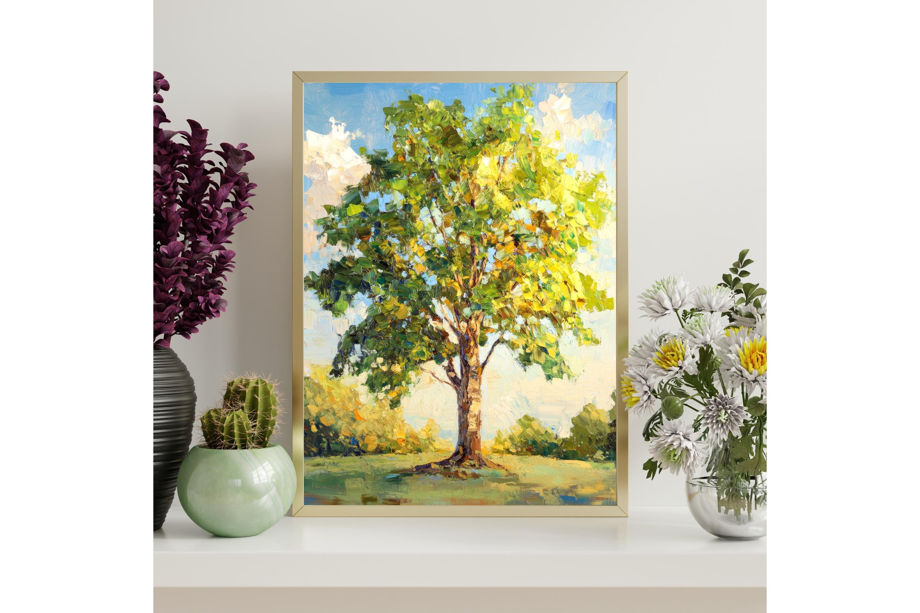 Impressionist Elm Tree Print