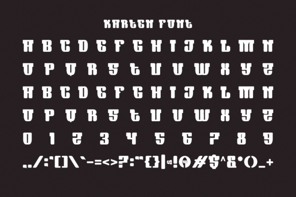 Karten Font PNG with transparent background - Preview 4