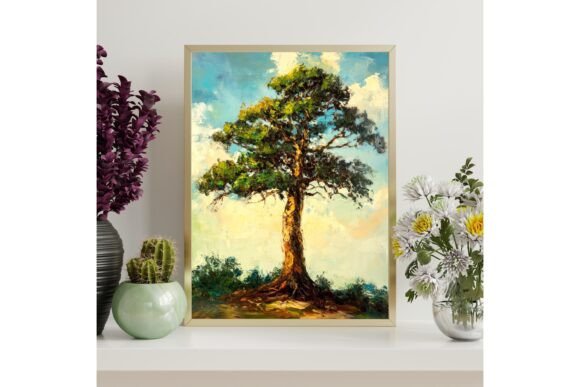 Majestic Cedar Tree Wall Art