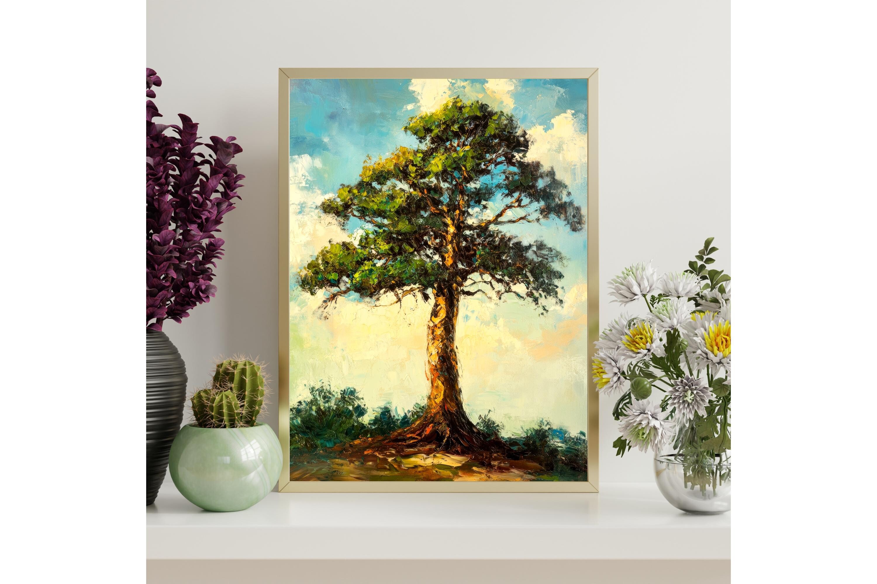 Majestic Cedar Tree Wall Art