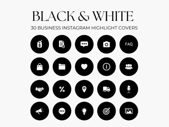 Professional Black & White Business Highlight Covers
