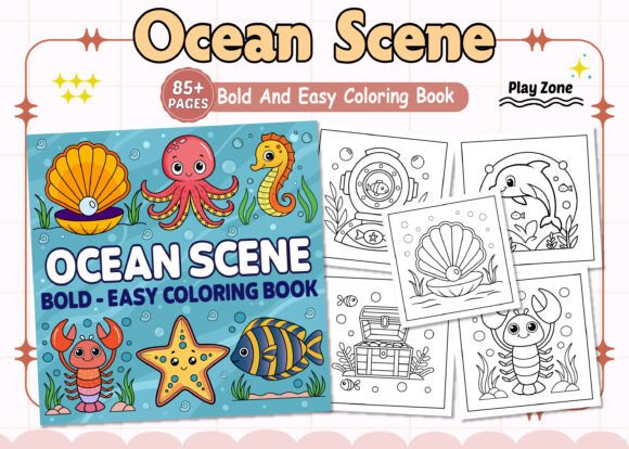 Axolotl Moments Bold Easy Coloring Book Graphic by PLAY ZONE · Creative ...