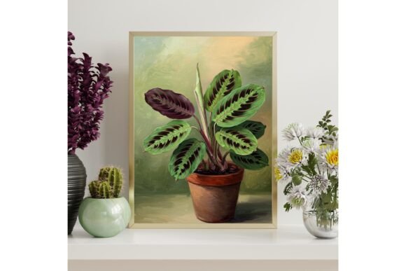 Prayer Plant Botanical Printable Wall