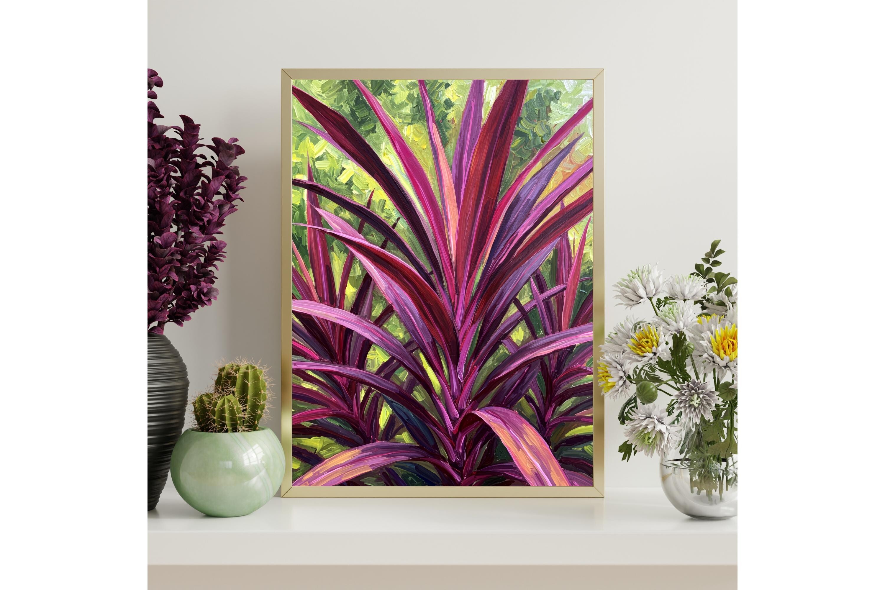 Printable Tropical Plant Wall Art