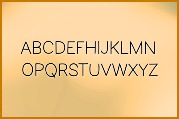 Sans Stroke Font PNG with transparent background - Preview 1