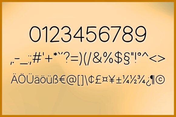 Sans Stroke Font PNG with transparent background - Preview 3