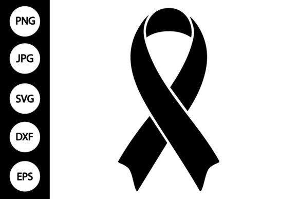 Silhouette Cancer Ribbon SVG