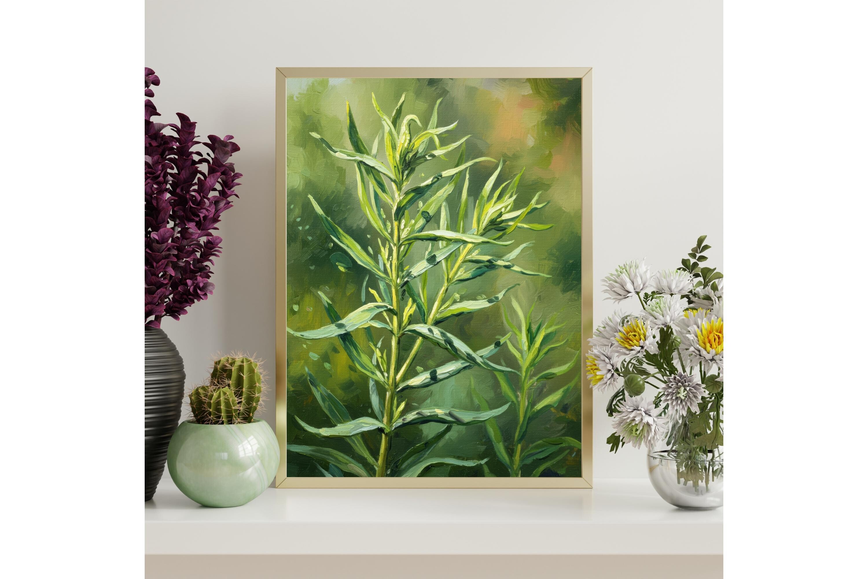 Tarragon Herb Printable Wall Art