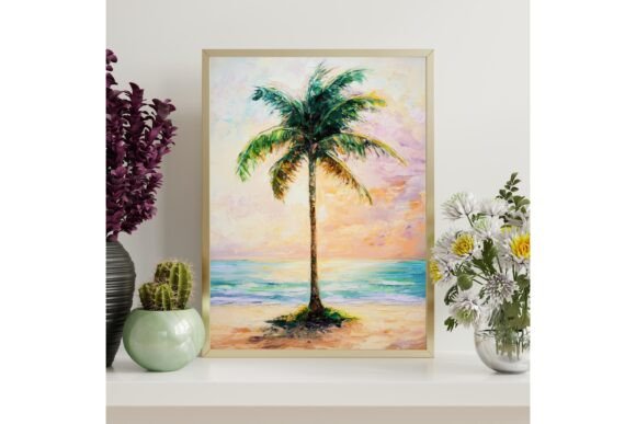 Tropical Palm Tree Printable Wall Decor