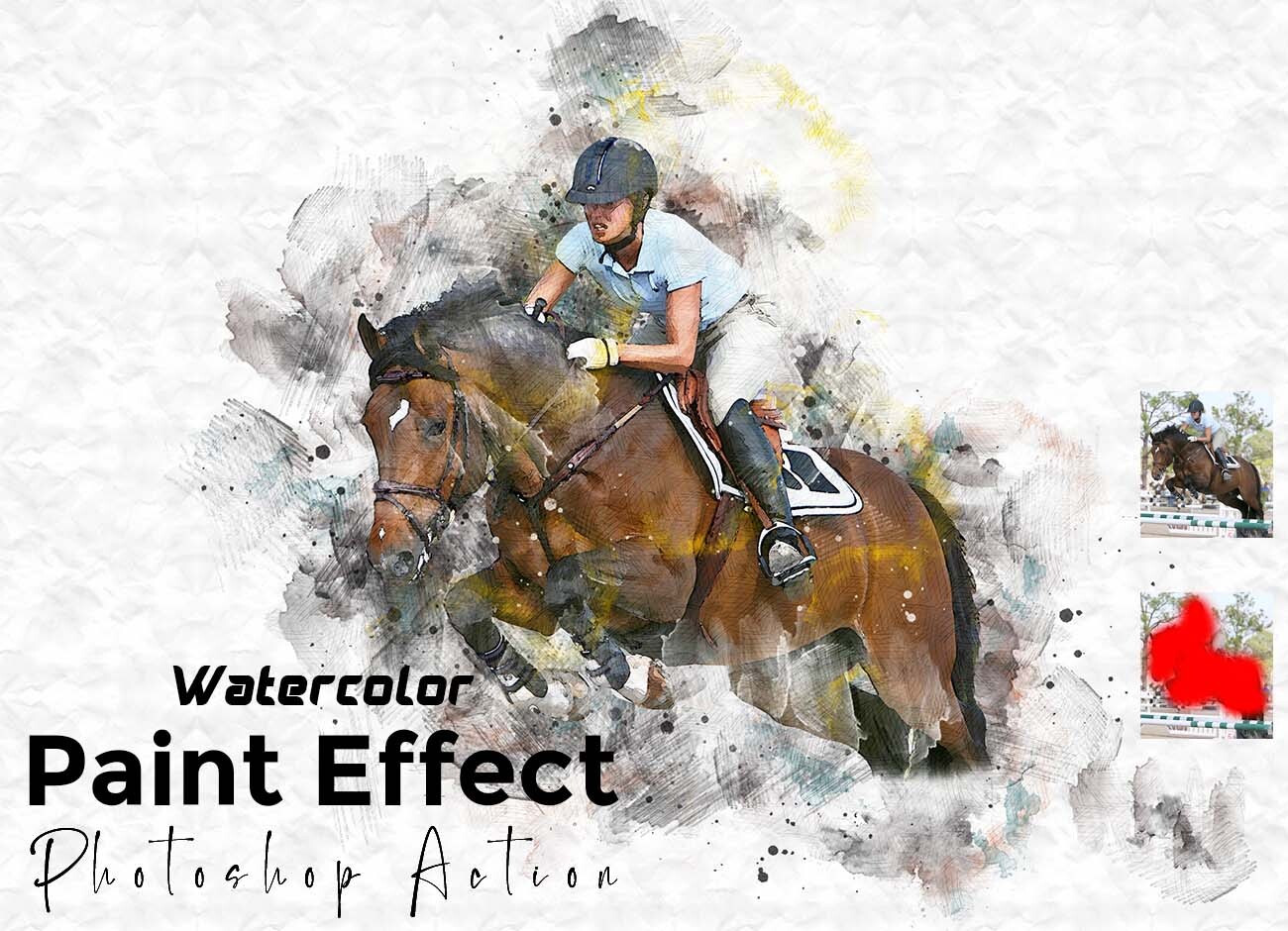 Watercolor Paint Effect Photoshop Action Graphic by hmalamin8952 ...