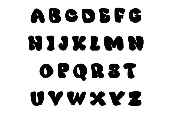 Chubby Charms Font PNG with transparent background - Preview 1